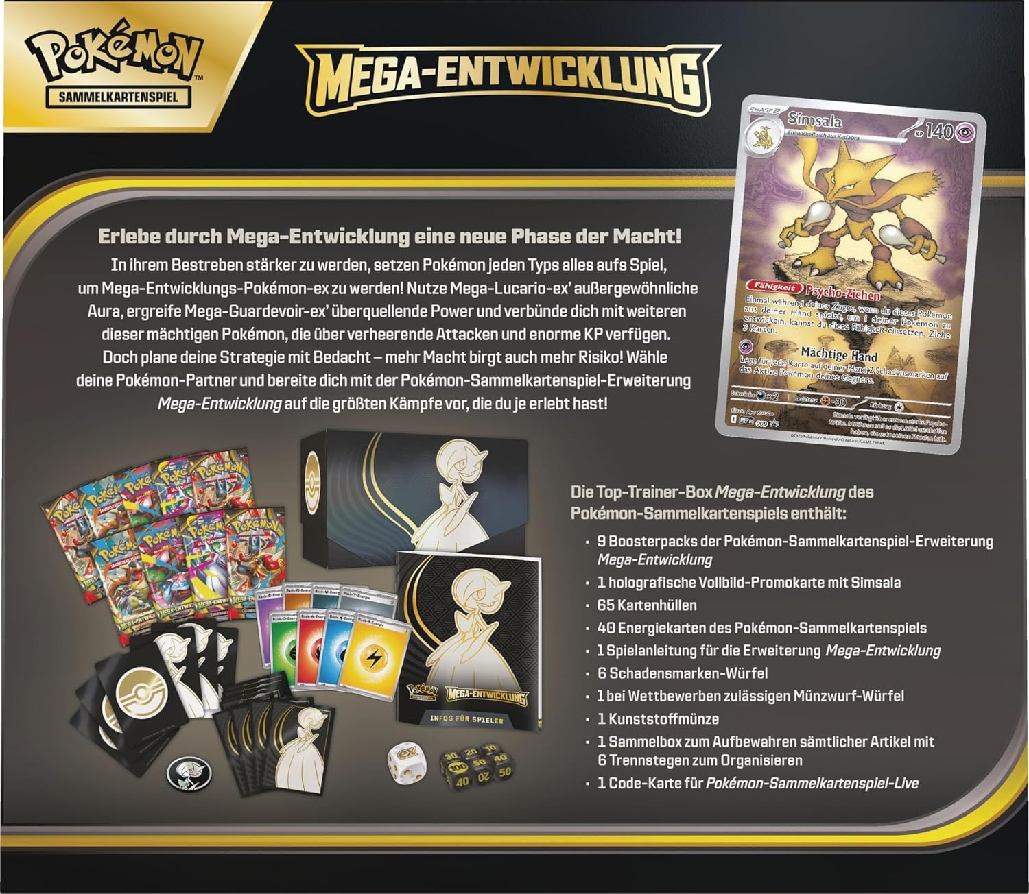 Pokémon Trading Card Game Top Trainer Box Mega-ontwikkeling - 180+ Kaarten & 29% Korting