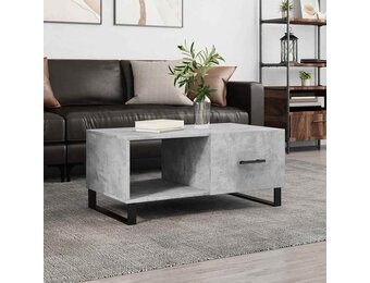 Betongrijze Salontafel Hout 90x50x40 cm - 53% Korting