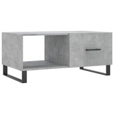 Betongrijze Salontafel van Bewerkt Hout (90x50x40 cm) - 71% Korting!