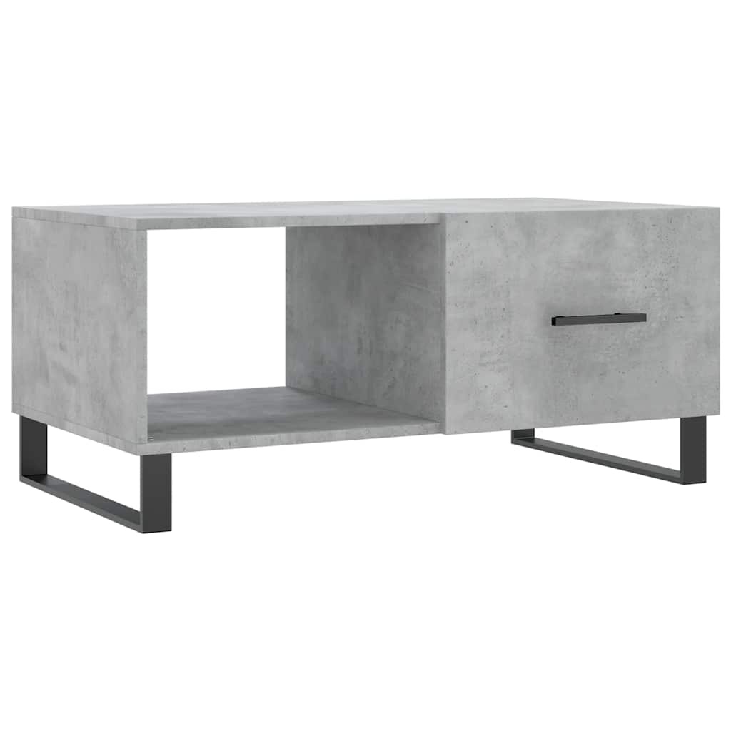 Betongrijze Salontafel van Bewerkt Hout (90x50x40 cm) - 71% Korting!