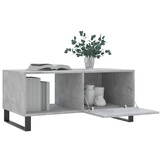Betongrijze Salontafel van Bewerkt Hout (90x50x40 cm) - 71% Korting!