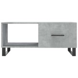 Betongrijze Salontafel van Bewerkt Hout (90x50x40 cm) - 71% Korting!