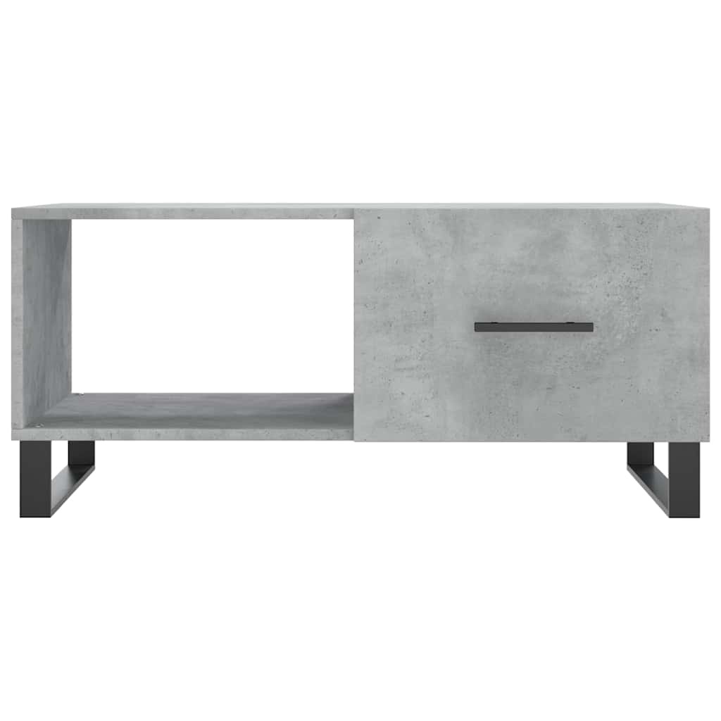 Betongrijze Salontafel van Bewerkt Hout (90x50x40 cm) - 71% Korting!