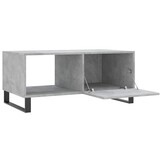 Betongrijze Salontafel van Bewerkt Hout (90x50x40 cm) - 71% Korting!