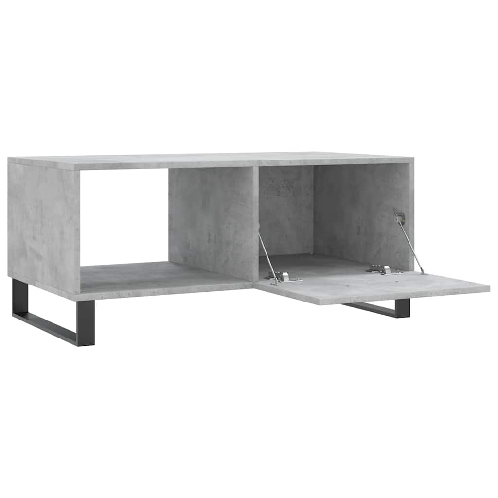Betongrijze Salontafel van Bewerkt Hout (90x50x40 cm) - 71% Korting!