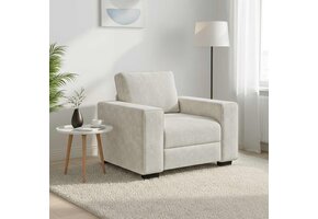 VidaXL Sofastoel Crème 60 cm Fluweel - 35% Korting