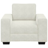 VidaXL Sofastoel Crème 60 cm Fluweel - 35% Korting