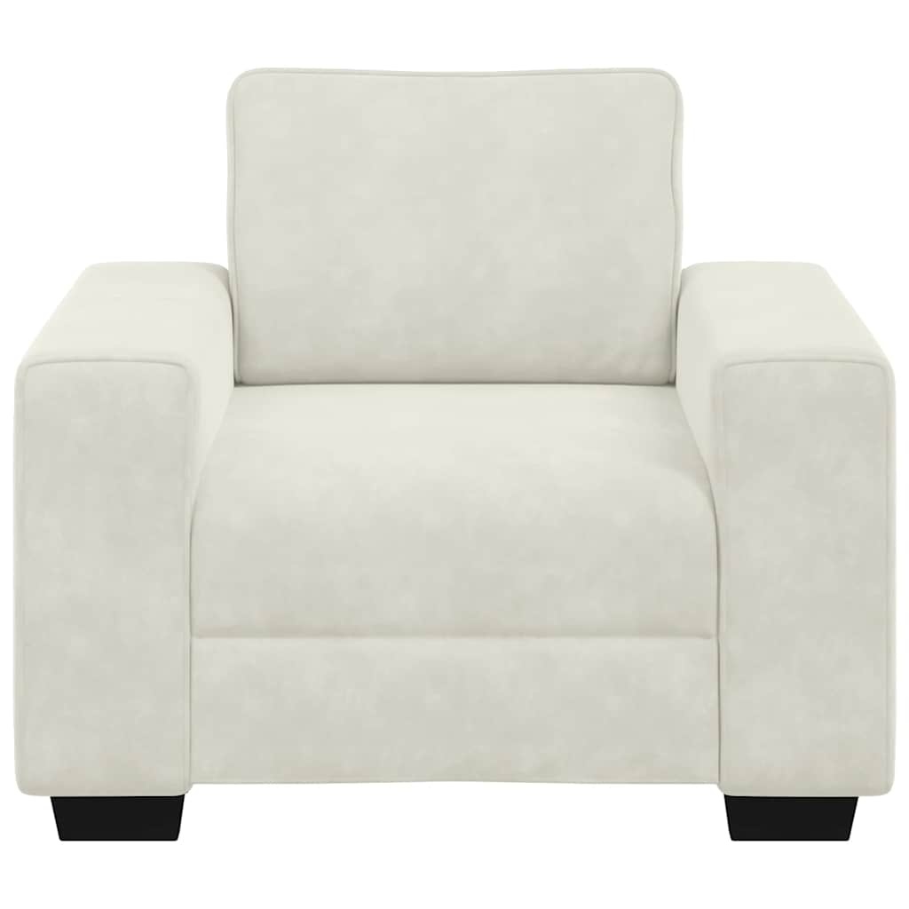 VidaXL Sofastoel Crème 60 cm Fluweel - 35% Korting