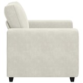 VidaXL Sofastoel Crème 60 cm Fluweel - 35% Korting