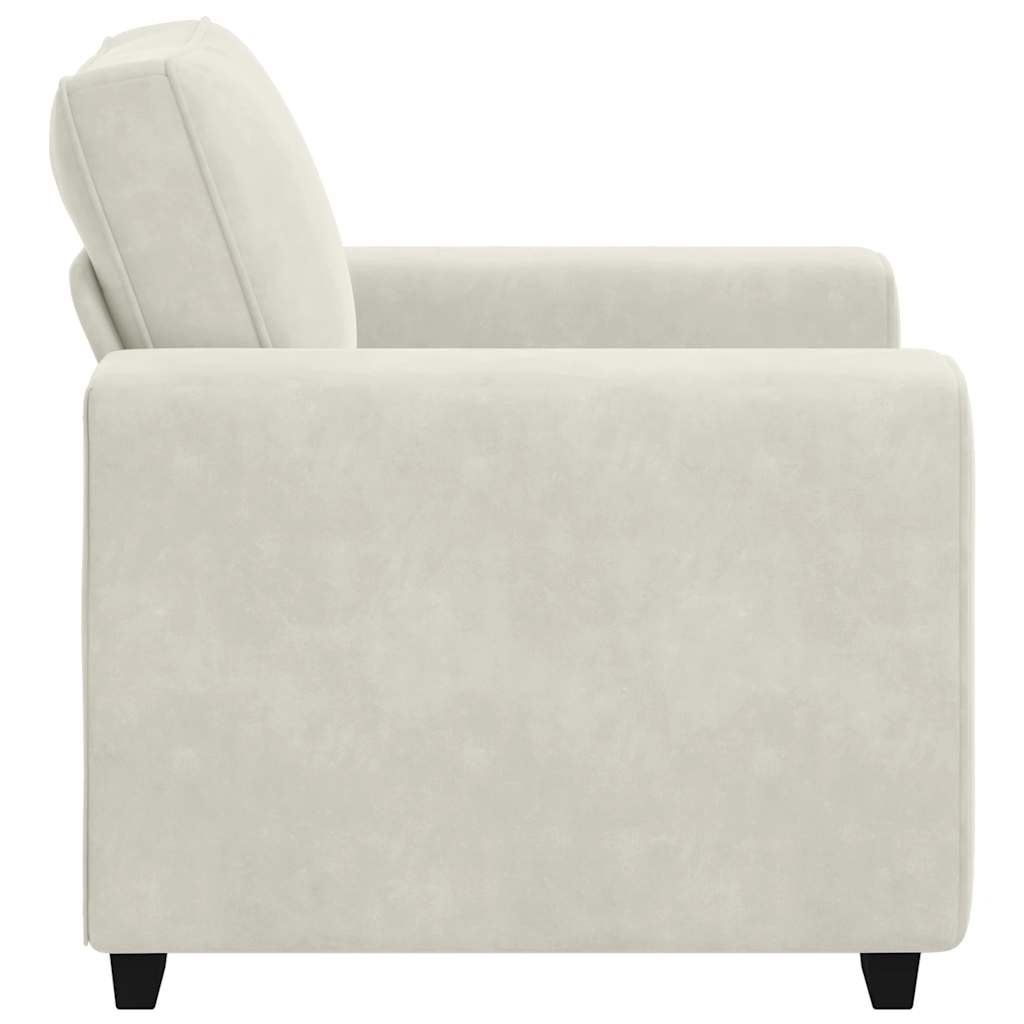 VidaXL Sofastoel Crème 60 cm Fluweel - 35% Korting