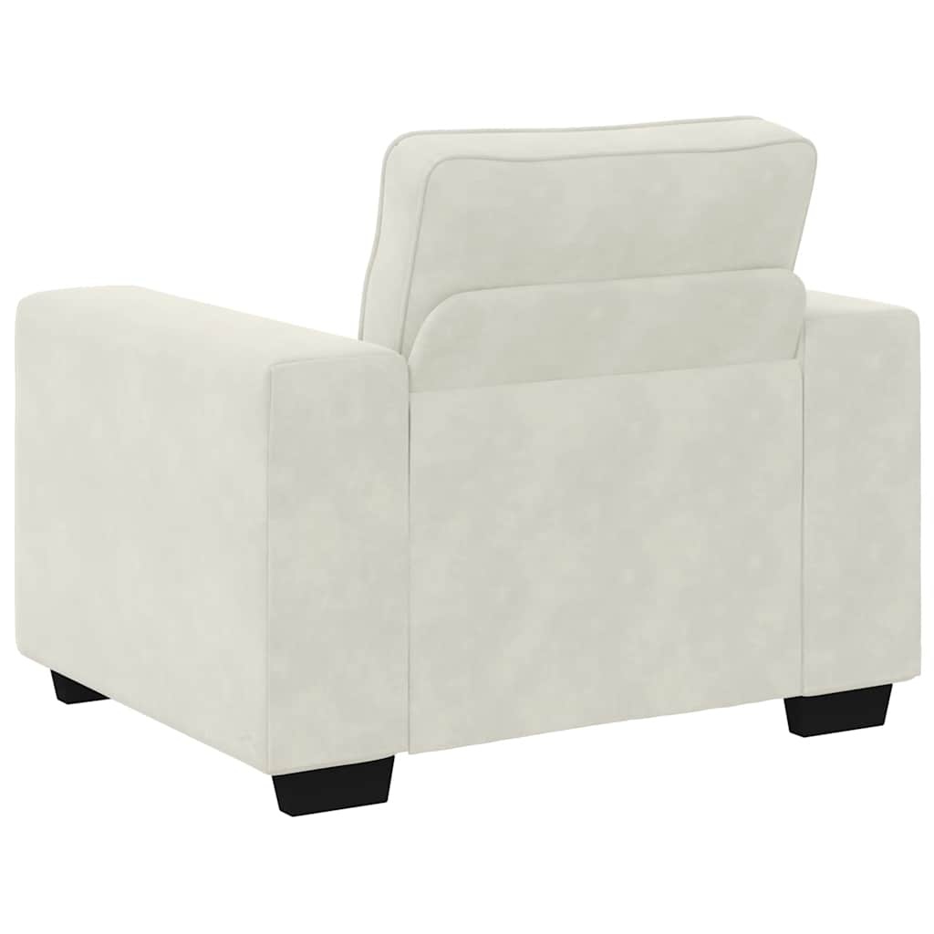 VidaXL Sofastoel Crème 60 cm Fluweel - 35% Korting