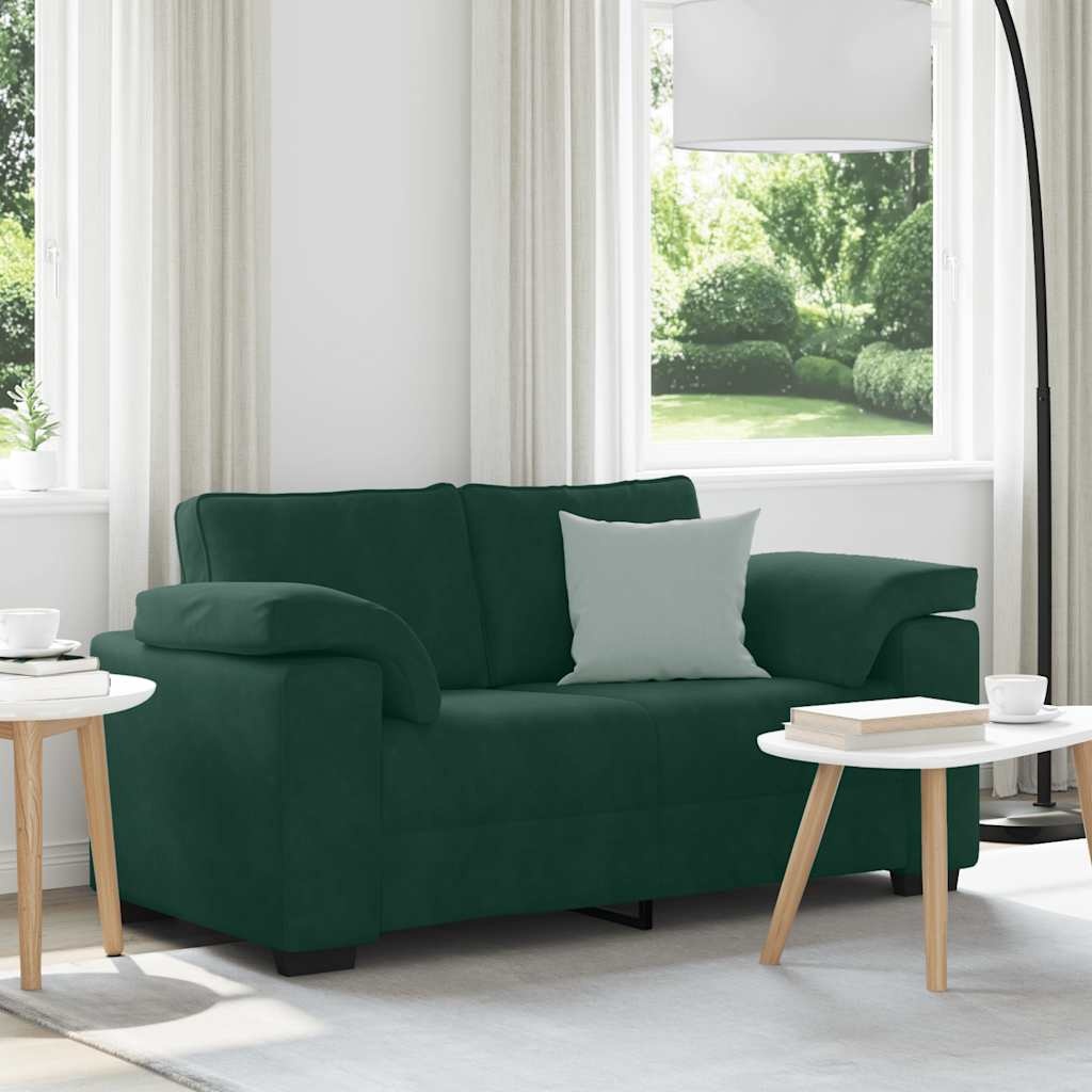 VidaXL Loveseat Sofa Donkergroen 120 cm - 35% Korting