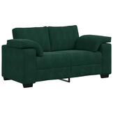 VidaXL Loveseat Sofa Donkergroen 120 cm - 35% Korting