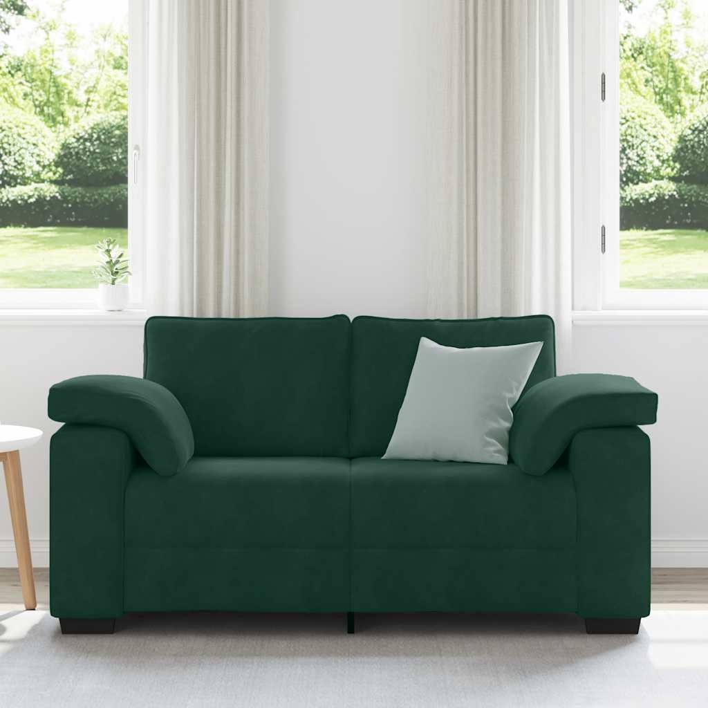 VidaXL Loveseat Sofa Donkergroen 120 cm - 35% Korting
