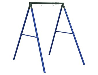 vidaXL Schommelframe voor buiten met 2 ophanghaken staal blauw