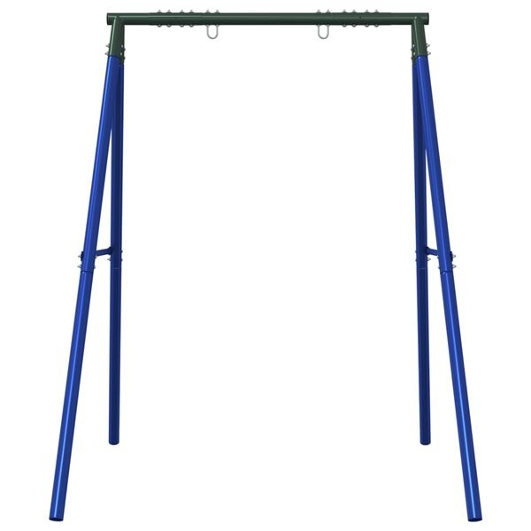 vidaXL Schommelframe voor buiten met 2 ophanghaken staal blauw