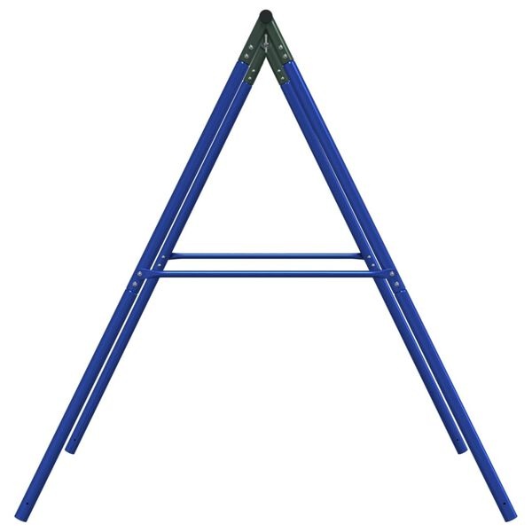 vidaXL Schommelframe voor buiten met 2 ophanghaken staal blauw