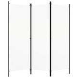 vidaXL Kamerscherm met 3 panelen 150x180 cm wit