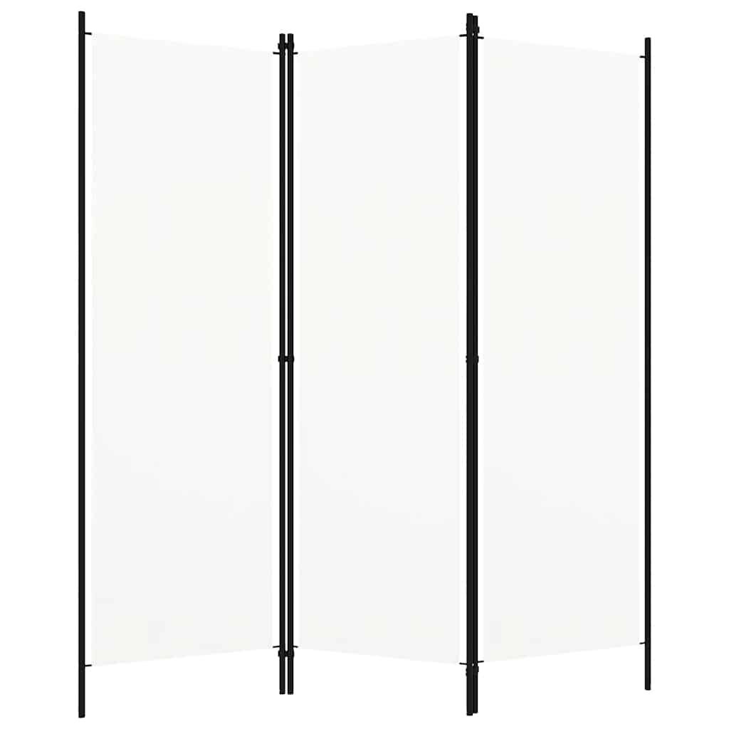vidaXL Kamerscherm met 3 panelen 150x180 cm wit