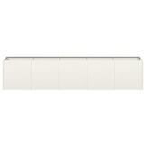 vidaXL Plantenbak Koudgewalst Staal Wit 40x40x40 cm - 34% Korting!