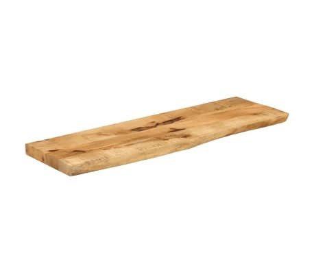Tafelblad Natuurlijke Rand 120x30cm - Massief Mangohout (34% Korting)