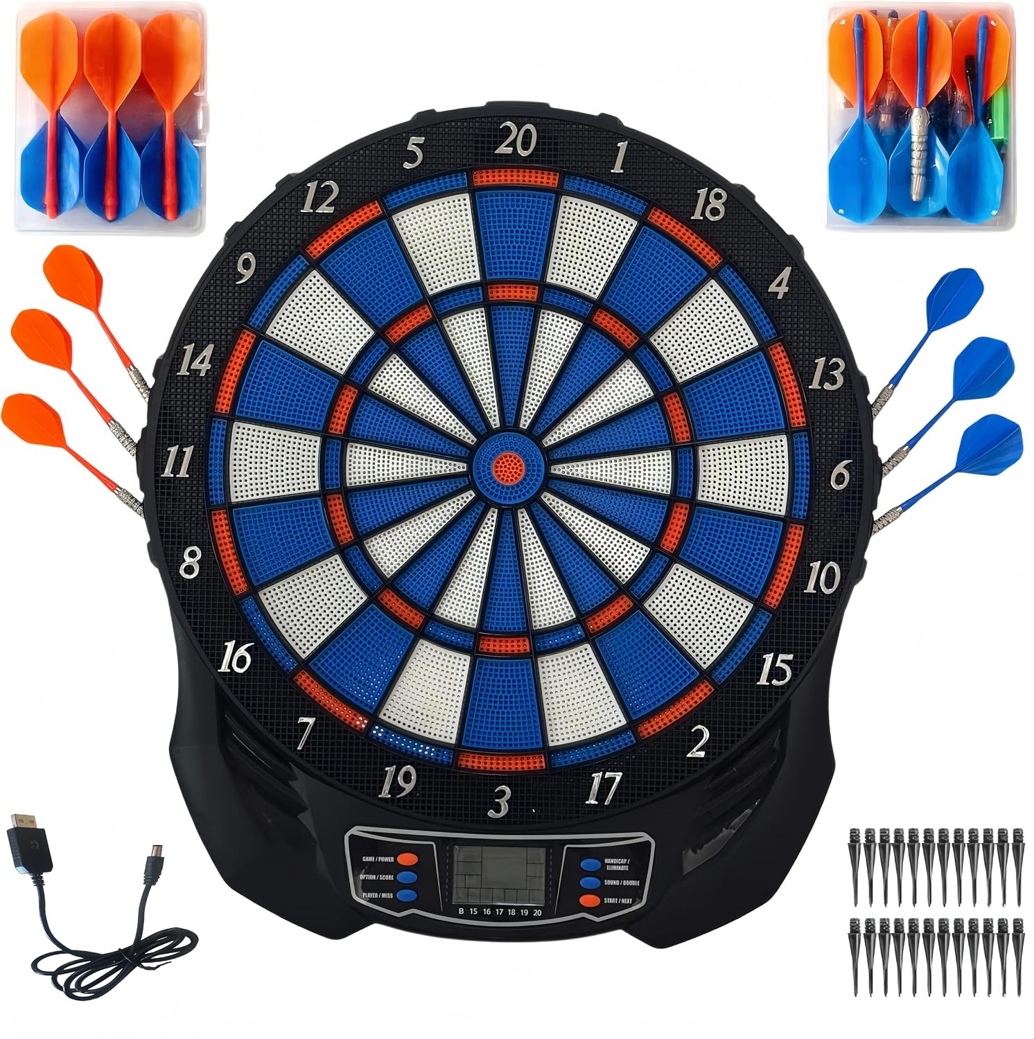 Elektronisch Dartbord - 1-8 Spelers, 25 Games & 70% Korting