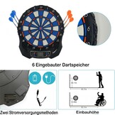 Elektronisch Dartbord - 1-8 Spelers, 25 Games & 70% Korting