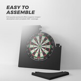 Vierkant Zwart Dartbord Surround - 33% Korting!