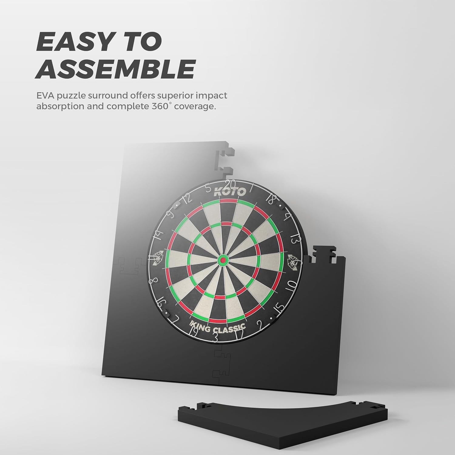 Vierkant Zwart Dartbord Surround - 33% Korting!