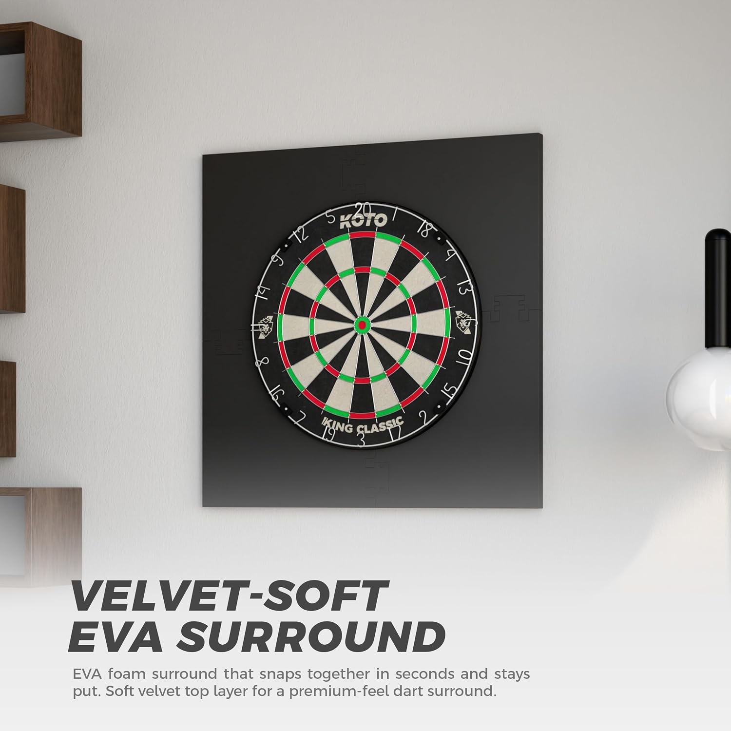 Vierkant Zwart Dartbord Surround - 33% Korting!