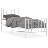 VidaXL Bedframe Metaal Wit 75x190 cm - 34% Korting