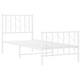 VidaXL Bedframe Metaal Wit 75x190 cm - 34% Korting