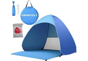 Pop-up Strandtent XXL Bruin | 3-5 pers. | 34% Korting