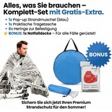 Pop-up Strandtent XXL Bruin | 3-5 pers. | 34% Korting