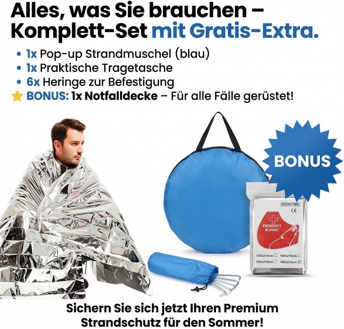 Pop-up Strandtent XXL Bruin | 3-5 pers. | 34% Korting