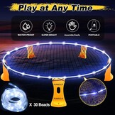 Roundnet Set Geel 36 Inch | Met Verlichting & 2 Netten | 33% Korting
