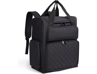 Nagellak Rugzak Organizer Zwart (84 Flesjes) & UV-lamp | Manicure Opbergtas