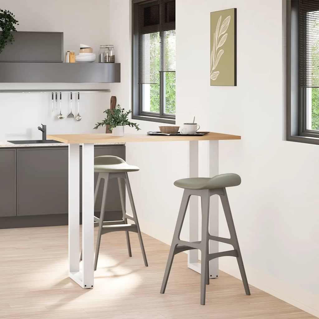 vidaXL Salontafelpoten U-vormig Staal Wit - 34% Korting