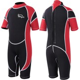 Kinder Shorty Wetsuit 2.5mm Neopreen Rood Maat M - 56% Korting