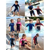 Kinder Shorty Wetsuit 2.5mm Neopreen Rood Maat M - 56% Korting
