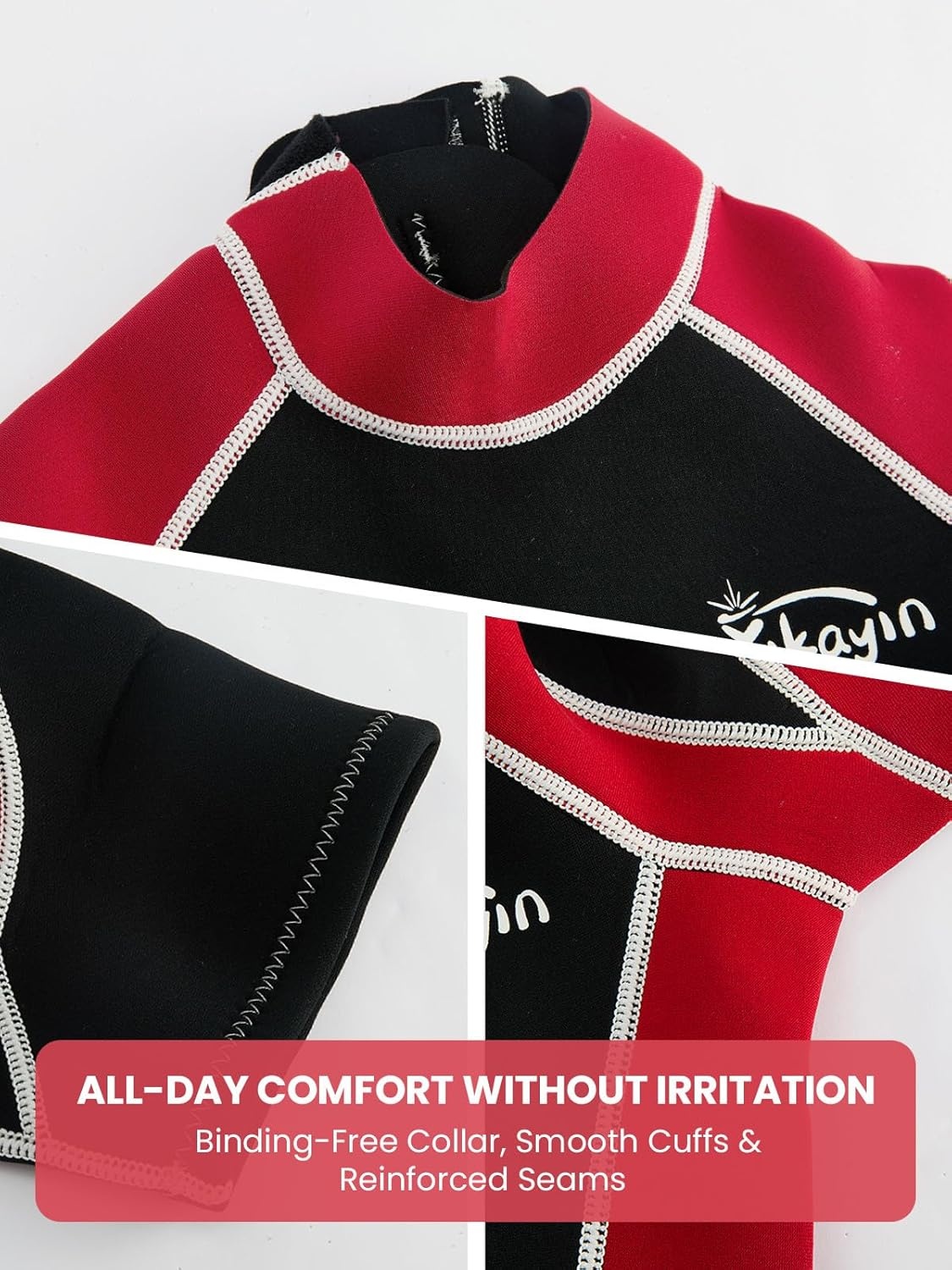 Kinder Shorty Wetsuit 2.5mm Neopreen Rood Maat M - 56% Korting
