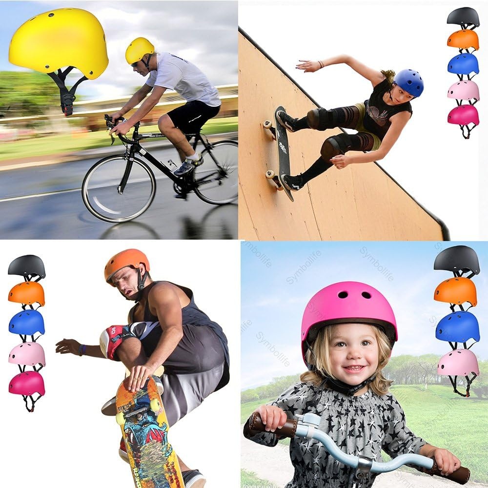 7-delige Kinder Beschermingsset (Helm, Knie-, Elleboog-, Pols) - Maat M - Zwart - 58% Korting