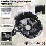 5-in-1 Veiligheidshelm Tuin & Bos | Met Vizier & Gehoorbescherming | Wit | 29% Korting