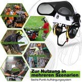 5-in-1 Veiligheidshelm Tuin & Bos | Met Vizier & Gehoorbescherming | Wit | 29% Korting