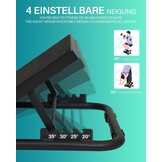 Verstelbare Kuitrekker Squat Wedge - Zwart - 350 kg - 4 Hoeken