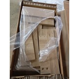 Nachtkastje bewerkt hout - Artisanaal Eiken - 40x35x62,5 cm - 53% Korting