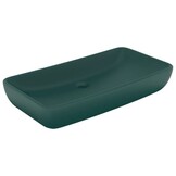 Moderne Mat Donkergroene Keramische Wastafel 71x38 cm (34% Korting)