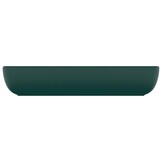 Moderne Mat Donkergroene Keramische Wastafel 71x38 cm (34% Korting)