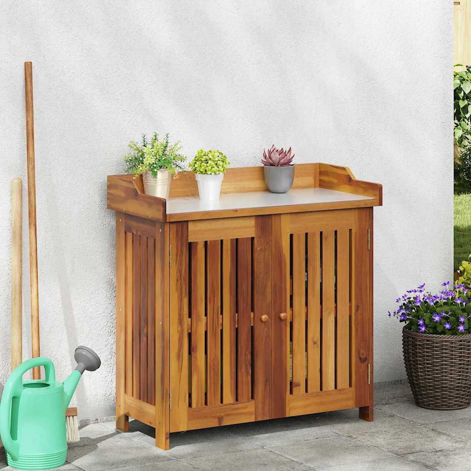 VidaXL Tuinkast Bruin 78x36.5x78cm | 35% Korting!