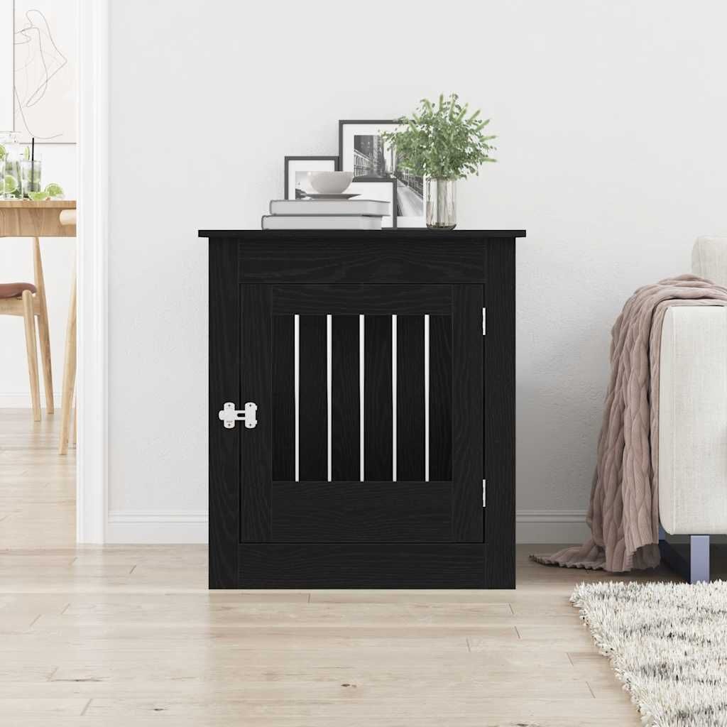 Hondenbench Meubel Zwart Eiken 80x64,5x71 cm - 54% Korting